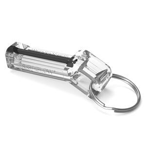 Flint-Glow Marker ferro rod keychain with tritium glow