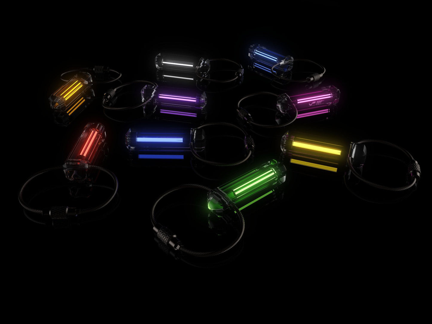 Firefly Super Kit Marker – Tritium Glow Tag with Wire Clip