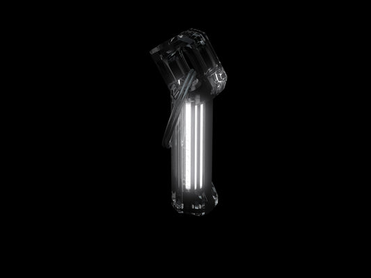 Flint-Glow Marker ferro rod keychain with tritium glow